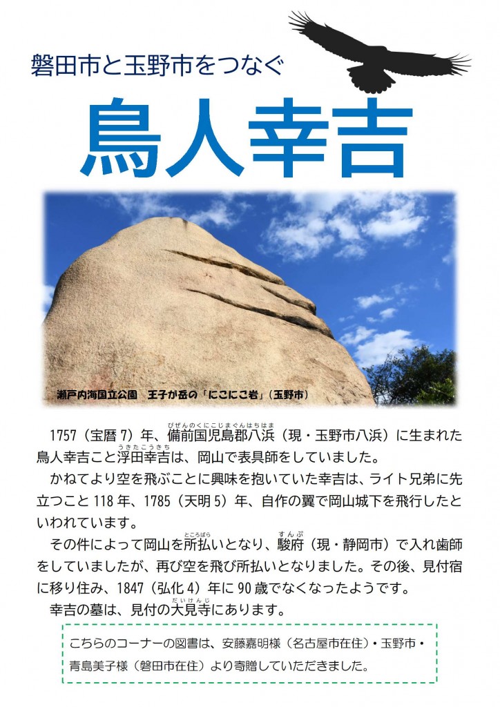 鳥人幸吉紹介掲示物